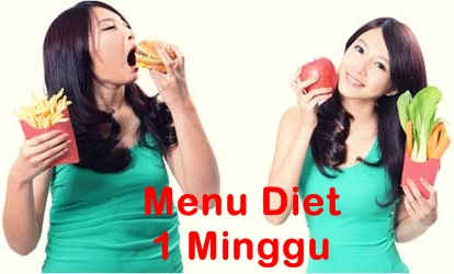 Menu Diet Sehat Menurunkan Berat Badan Dalam Seminggu